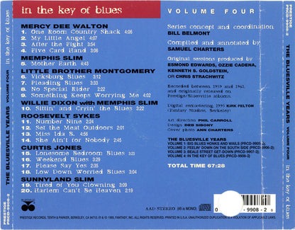 Various : The Bluesville Years Volume Four -  In The Key Of Blues  (CD, Comp, Promo)