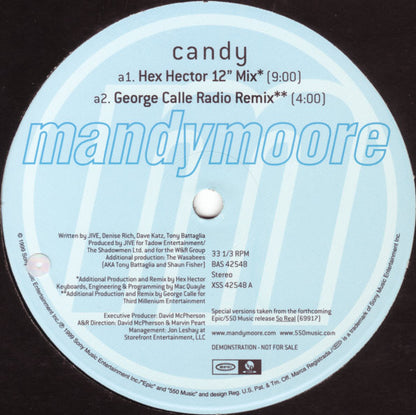 Mandy Moore : Candy (12", Promo)