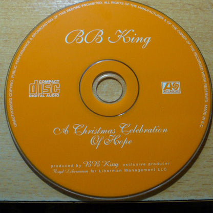 B.B. King : A Christmas Celebration Of Hope (CD, Album)