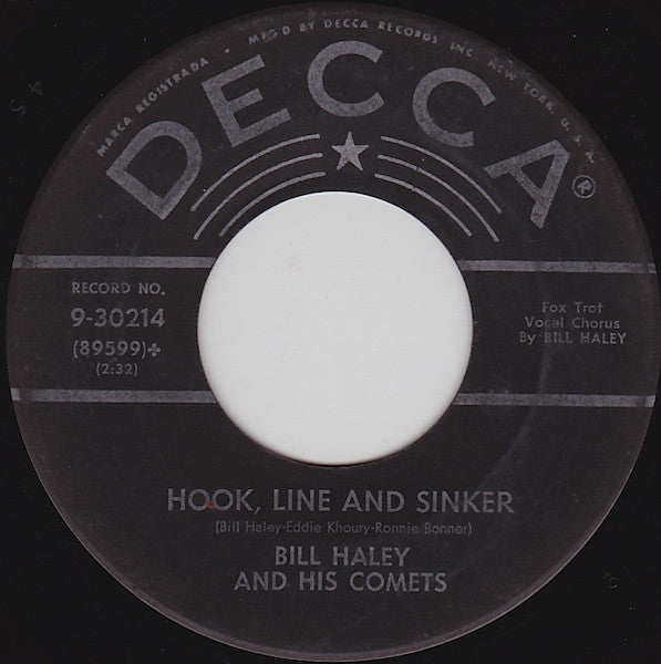 Bill Haley And His Comets : Forty Cups Of Coffee / Hook, Line And Sinker (7", Single)
