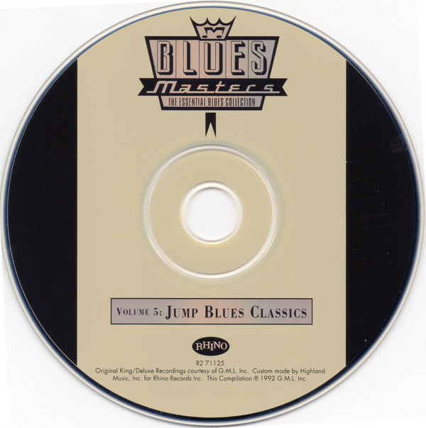 Various : Blues Masters Volume 5: Jump Blues Classics (CD, Comp, RM)