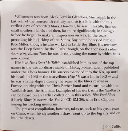 Sonny Boy Williamson (2) : Nine Below Zero (CD, Comp)