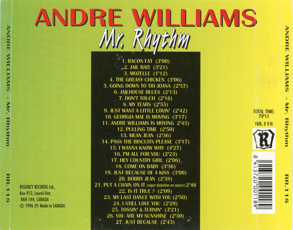Andre Williams (2) : Mr. Rhythm (CD, Comp)