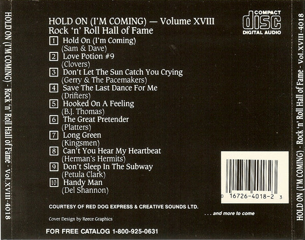 Various : Rock 'N' Roll Hall Of Fame - Volume XVIII (CD, Comp, RM)