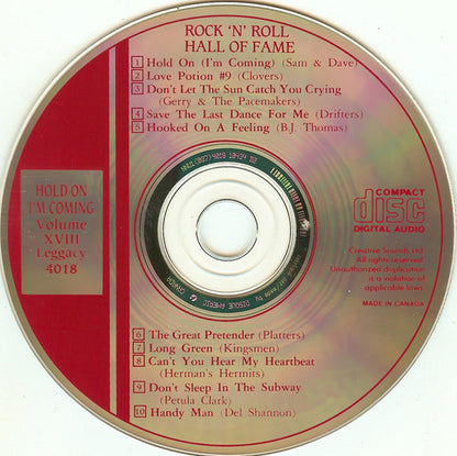 Various : Rock 'N' Roll Hall Of Fame - Volume XVIII (CD, Comp, RM)
