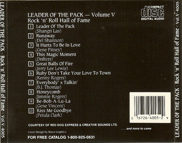 Various : Rock 'N' Roll Hall Of Fame - Volume V (CD, Comp, RM)