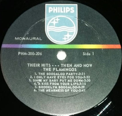 The Flamingos : Their Hits Then And Now (LP, Album, Comp, Mono)