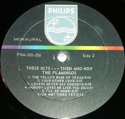 The Flamingos : Their Hits Then And Now (LP, Album, Comp, Mono)