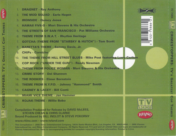 Various : Crime-Stoppers: TV's Greatest Cop Themes (CD, Comp, RM)