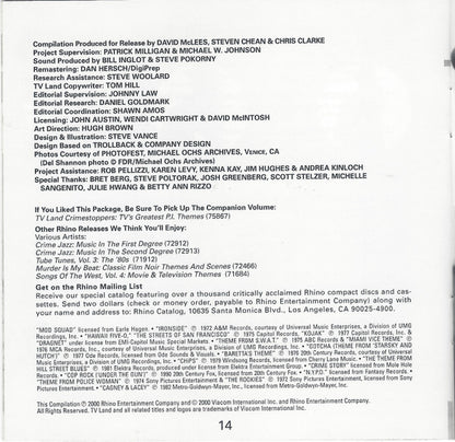 Various : Crime-Stoppers: TV's Greatest Cop Themes (CD, Comp, RM)