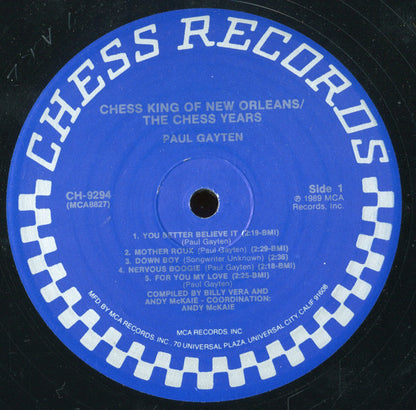 Paul Gayten : Chess King Of New Orleans (LP, Comp)