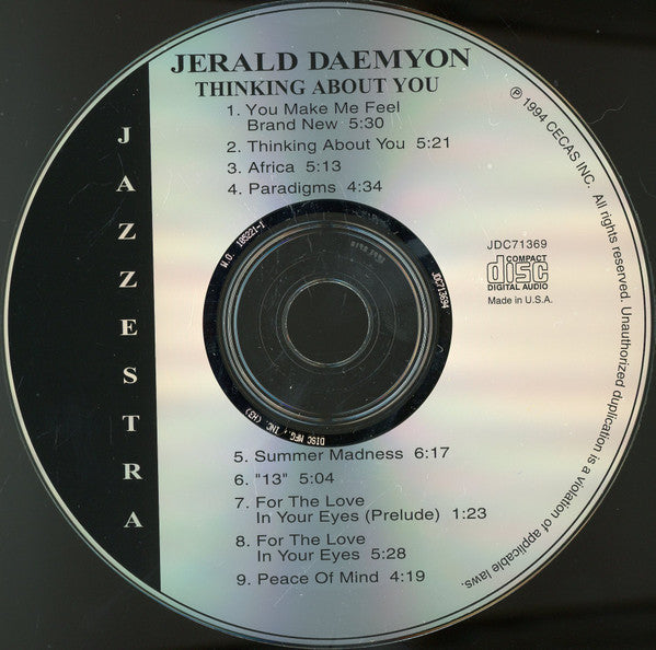 Jerald Daemyon : Thinking About You (CD, Album)