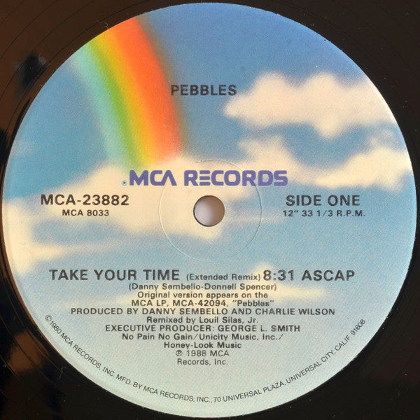 Pebbles : Take Your Time (Extended Remix) (12", Single)