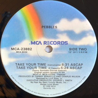 Pebbles : Take Your Time (Extended Remix) (12", Single)