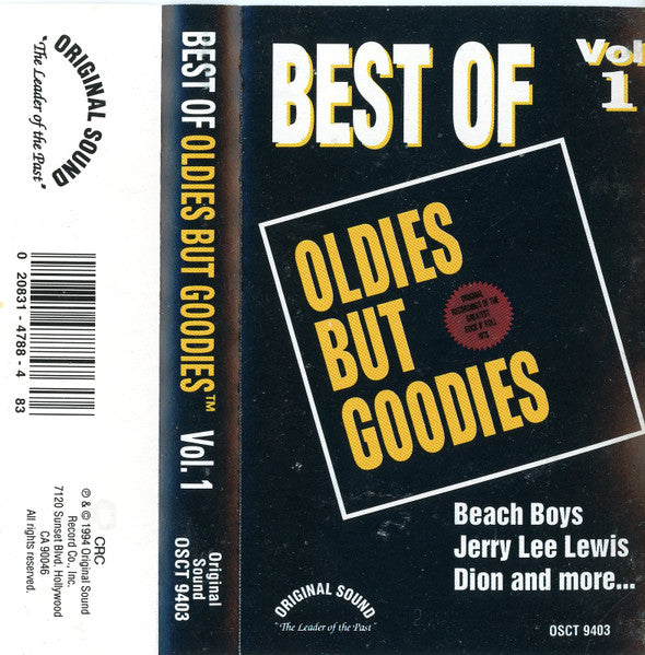 Various : Best Of Oldies But Goodies Vol. 1 (Cass, Comp, Dol)