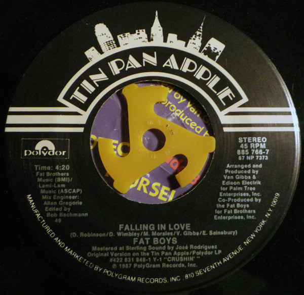 Fat Boys : Falling In Love (7", Single, 49 )