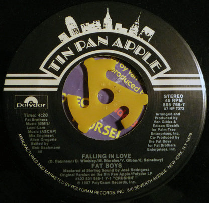 Fat Boys : Falling In Love (7", Single, 49 )