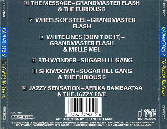 Various : Rapmasters 8: The Best Of The Street (CD, Comp)