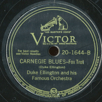 Duke Ellington And His Orchestra : (All Of A Sudden) My Heart Sings / Carnegie Blues (Shellac, 10", Ind)