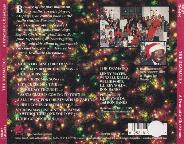 The Dramatics : A Dramatic Christmas (The Very Best Christmas Of All) (CD, Album, Promo)