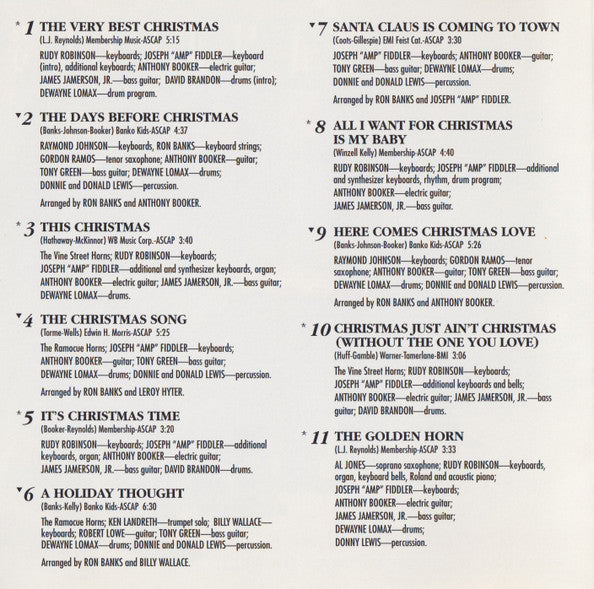 The Dramatics : A Dramatic Christmas (The Very Best Christmas Of All) (CD, Album, Promo)