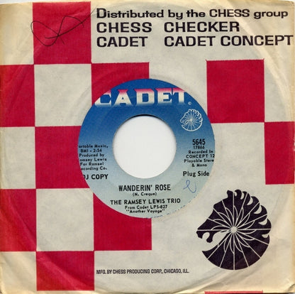 The Ramsey Lewis Trio : Wanderin' Rose / If You've Got It – Flaunt It (Part 1) (7", Single, Promo)