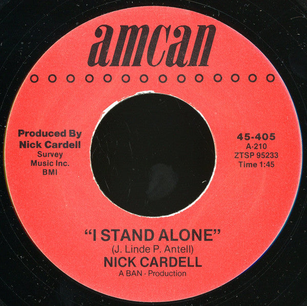 Nick Cardell : Everybody Jump / I Stand Alone (7", Unofficial)