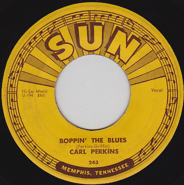 Carl Perkins : Boppin' The Blues / All Mama's Children (7")