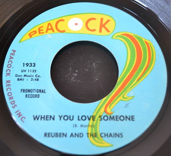 Reuben And The Chains : When You Love Someone / Hey Girl (7", Promo)