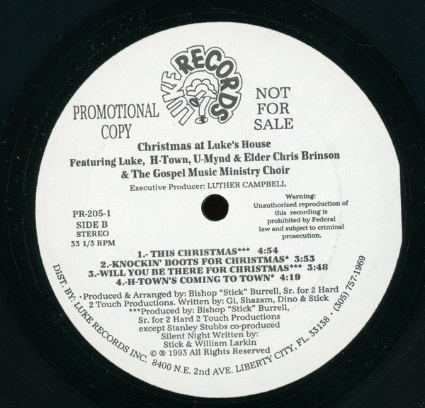 Various : Christmas At Luke's House (LP, Promo)