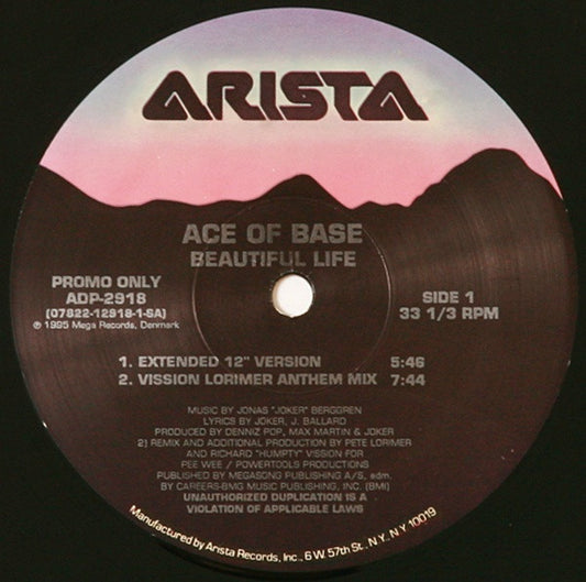Ace Of Base : Beautiful Life (2x12", Promo)