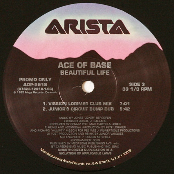 Ace Of Base : Beautiful Life (2x12", Promo)
