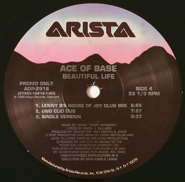 Ace Of Base : Beautiful Life (2x12", Promo)