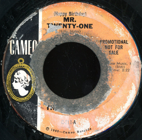 The Orlons : (Happy Birthday) Mr. Twenty-One / Please Let It Be Me (7", Promo)