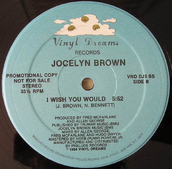 Jocelyn Brown : I Wish You Would (12", Single, Promo)
