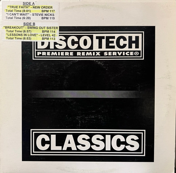Various : DiscoTech Classics 02 (12", Comp, Promo)