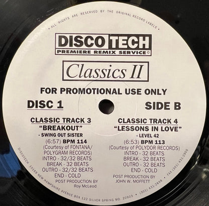 Various : DiscoTech Classics 02 (12", Comp, Promo)