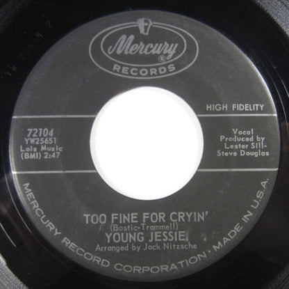 Young Jessie : I'm A Lovin' Man / Too Fine For Cryin' (7", Single)