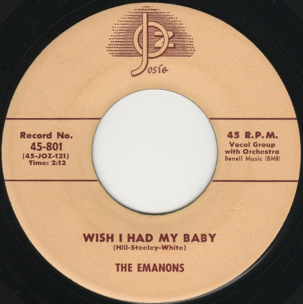 The Emanons (5) : Blue Moon / Wish I Had My Baby (7", Single)