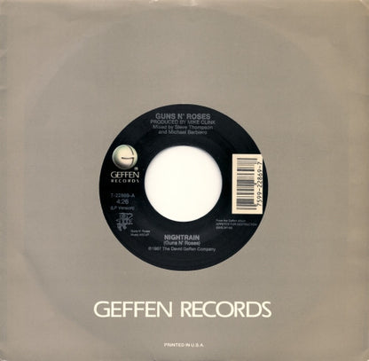 Guns N' Roses : Nightrain (7", Single)