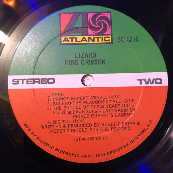 King Crimson : Lizard (LP, Album, RI )