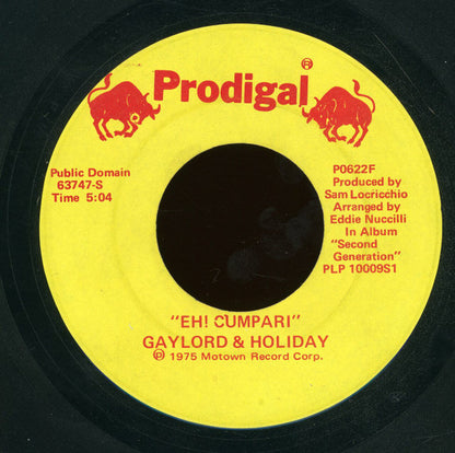 Gaylord & Holiday : Eh! Cumpari (7")