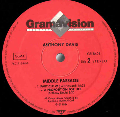 Anthony Davis (2) : Middle Passage (LP, Album)