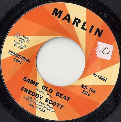 Freddy Scott And The Four Steps : Same Old Beat / Take A Rest (7", Promo)