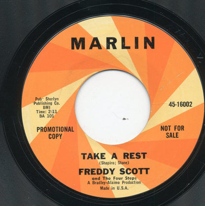 Freddy Scott And The Four Steps : Same Old Beat / Take A Rest (7", Promo)