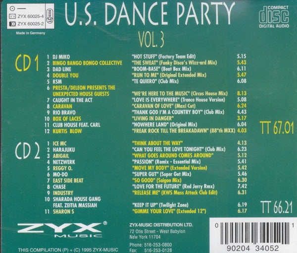 Various : U.S. Dance Party Vol. 3 (2xCD, Comp)