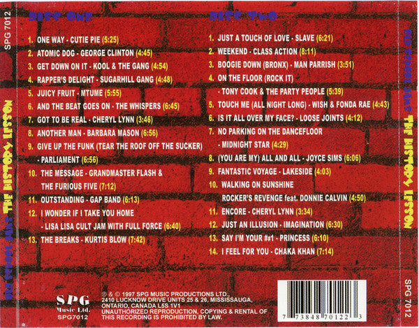 Various : Old School Jams - The History Lesson (2xCD, Comp)
