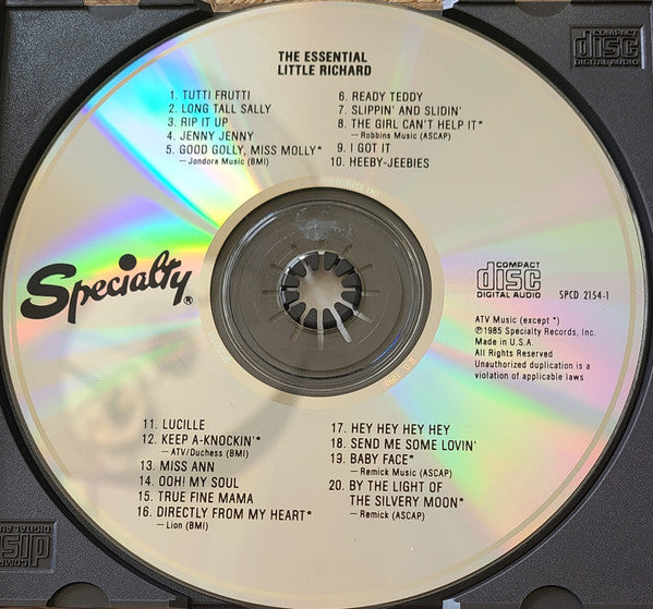 Little Richard : The Essential Little Richard (CD, Comp, RE, Dis)