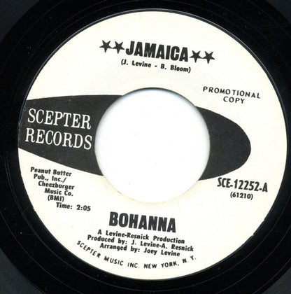 Bohanna : Jamaica / Nightime Lady (7", Single, Promo, Styrene)