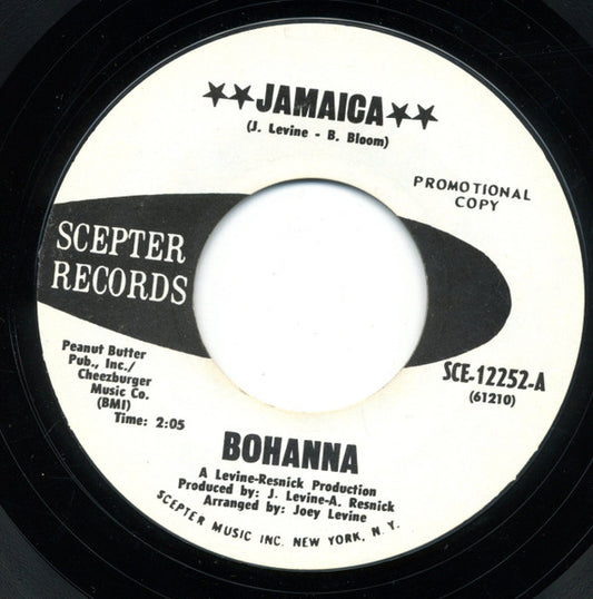 Bohanna : Jamaica / Nightime Lady (7", Single, Promo, Styrene)